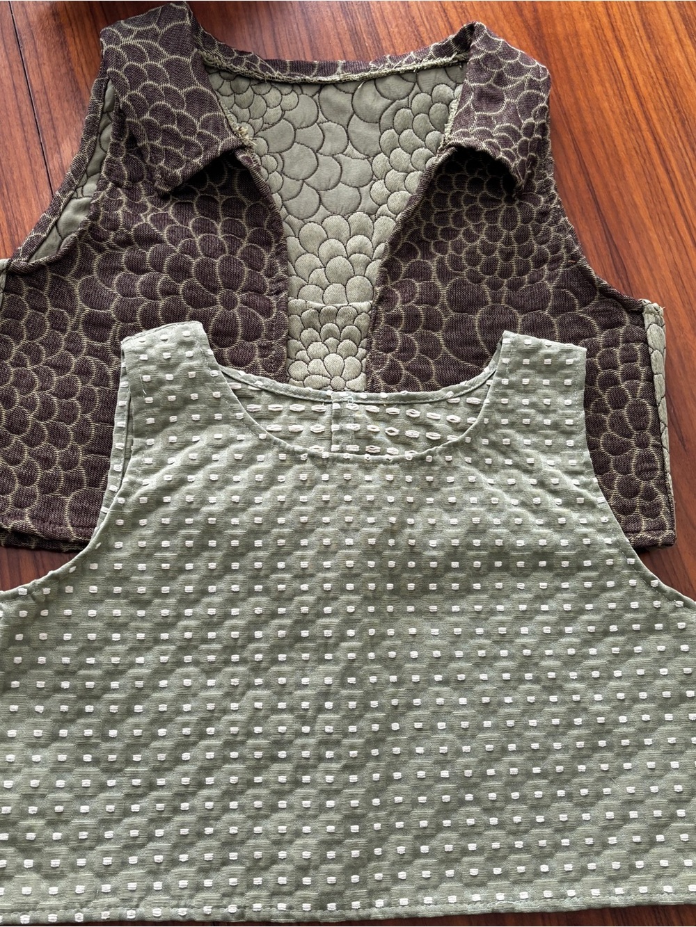 Handmade Crop Lagenlook Vest Tops